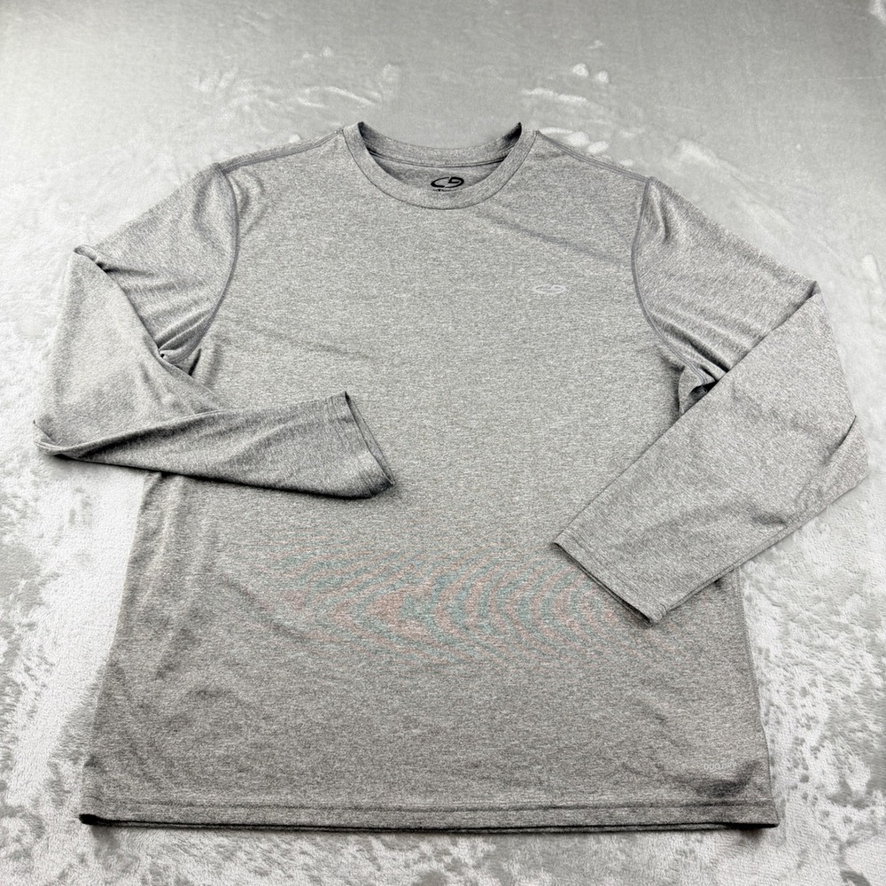 C9 by Champion Duo Dry Men's Large‎ Gray Long Sleeve Performance Shirt S9443-YLZ